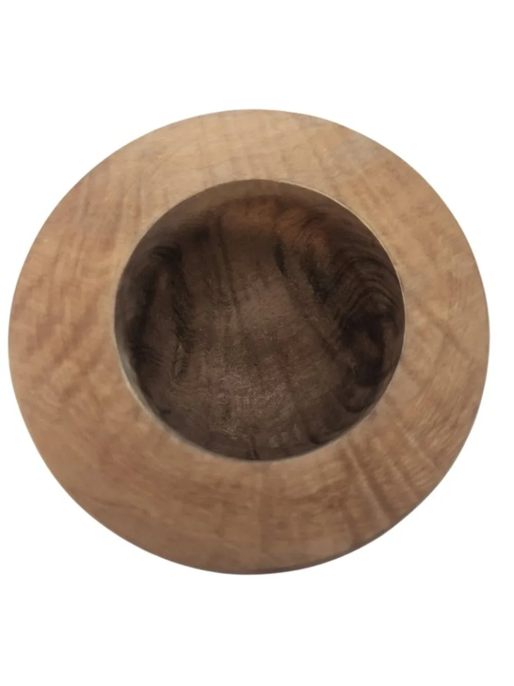 Hand Turned Hardwood Mortar & Pestle Rustic Artisan Kitchen Spice Grinder 3.8